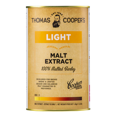 Coopers 1.5Kg Tin Of Liquid Malt Extract (Light)