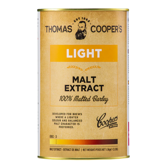 Coopers 1.5Kg Tin Of Liquid Malt Extract (Light)