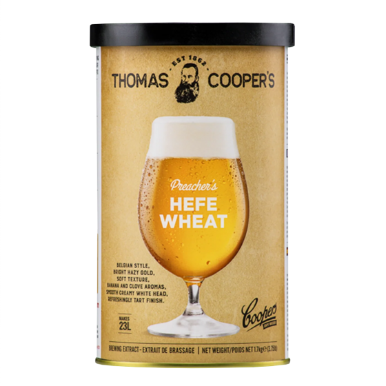 Coopers 1.7kg - Preachers Hefe Wheat Beer