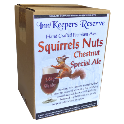 Squirrels Nuts Chestnut Special Ale - 3.6kg 40 Pint Ingredient Kit