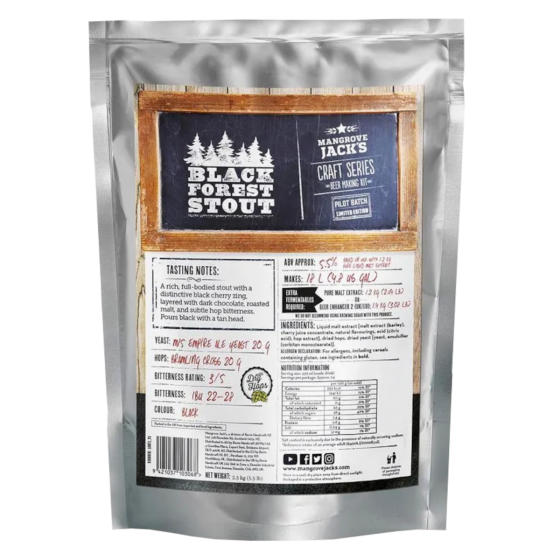 Mangrove Jacks Craft Series Black Forest Stout - 2.5kg - 18L / 31 Pint