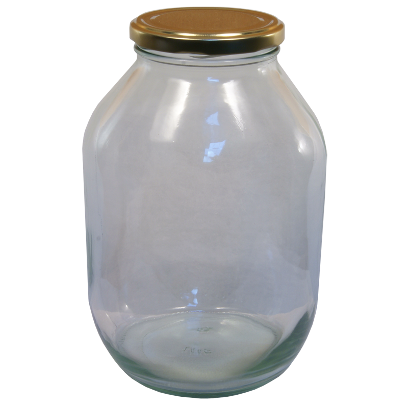 Half Gallon Pickle Jar With Gold Twist Off Lid Balliihoo