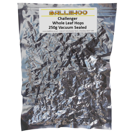 250g (Large Pack) - Challenger Whole Leaf Hops - Vacuum Foil Sealed