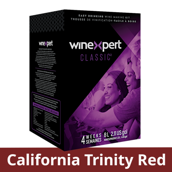 Winexpert Classic - California Trinity Red - 30 Bottle Red Wine Ingredient Kit