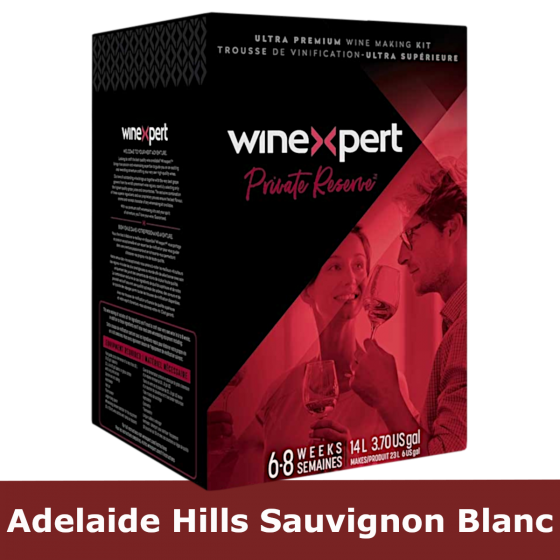 Winexpert Private Reserve - Adelaide Hills Sauvignon Blanc - 30 Bottle White Wine Ingredient Kit