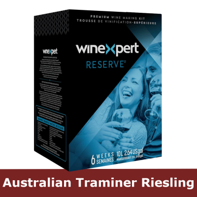 Winexpert Reserve - Australian Traminer Riesling - 30 Bottle White Wine Ingredient Kit